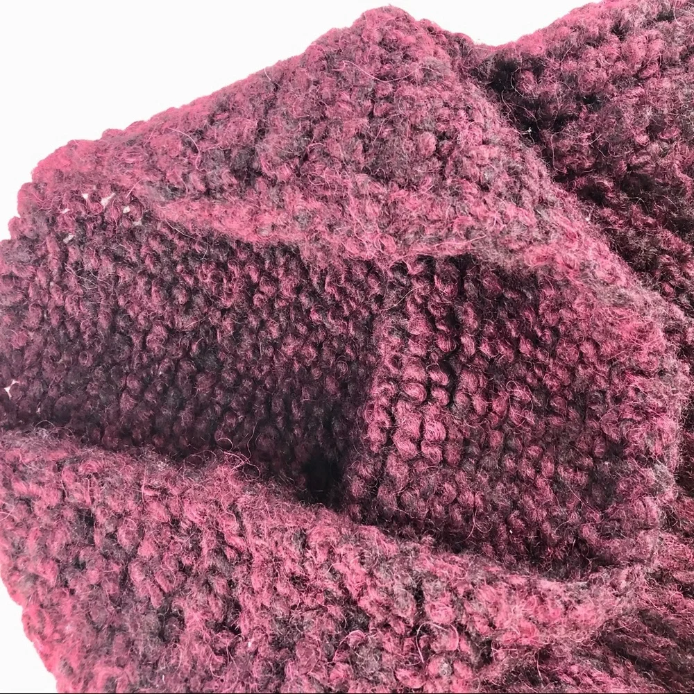 THEORY WOMENS ALPACA SWEATER BURGUNDY WINE S - Picture 13 of 15